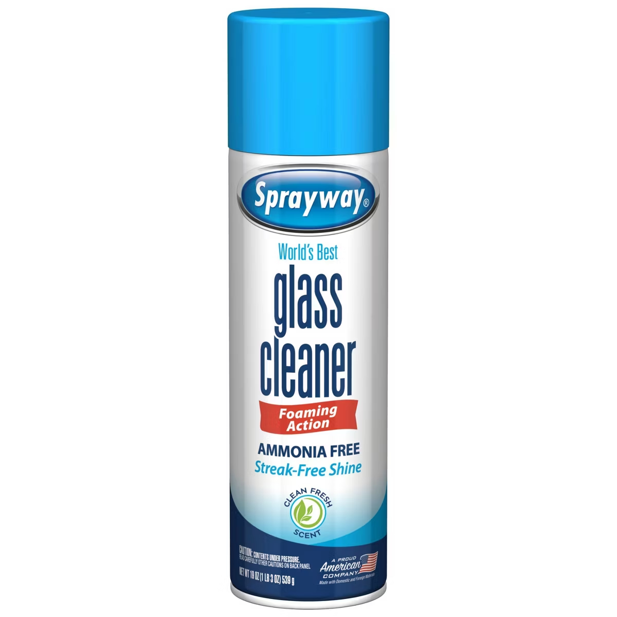 Glass Cleaner Streak - アンモニアフリー ガラスクリーナー エアゾール - 19オンス：フレッシュな香り、窓と鏡用、筋ムラなし