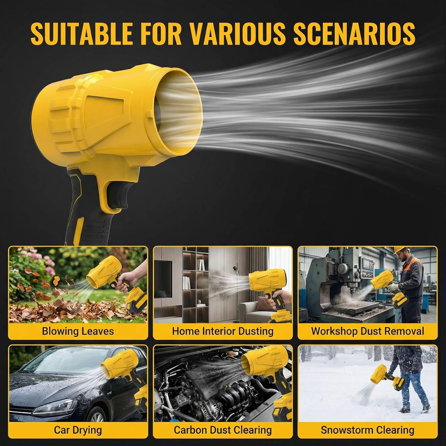 ワイヤレスブロワー ブラシレスターボファン ハンディヘアドラ - Dryer Car Blower のレビューと価格