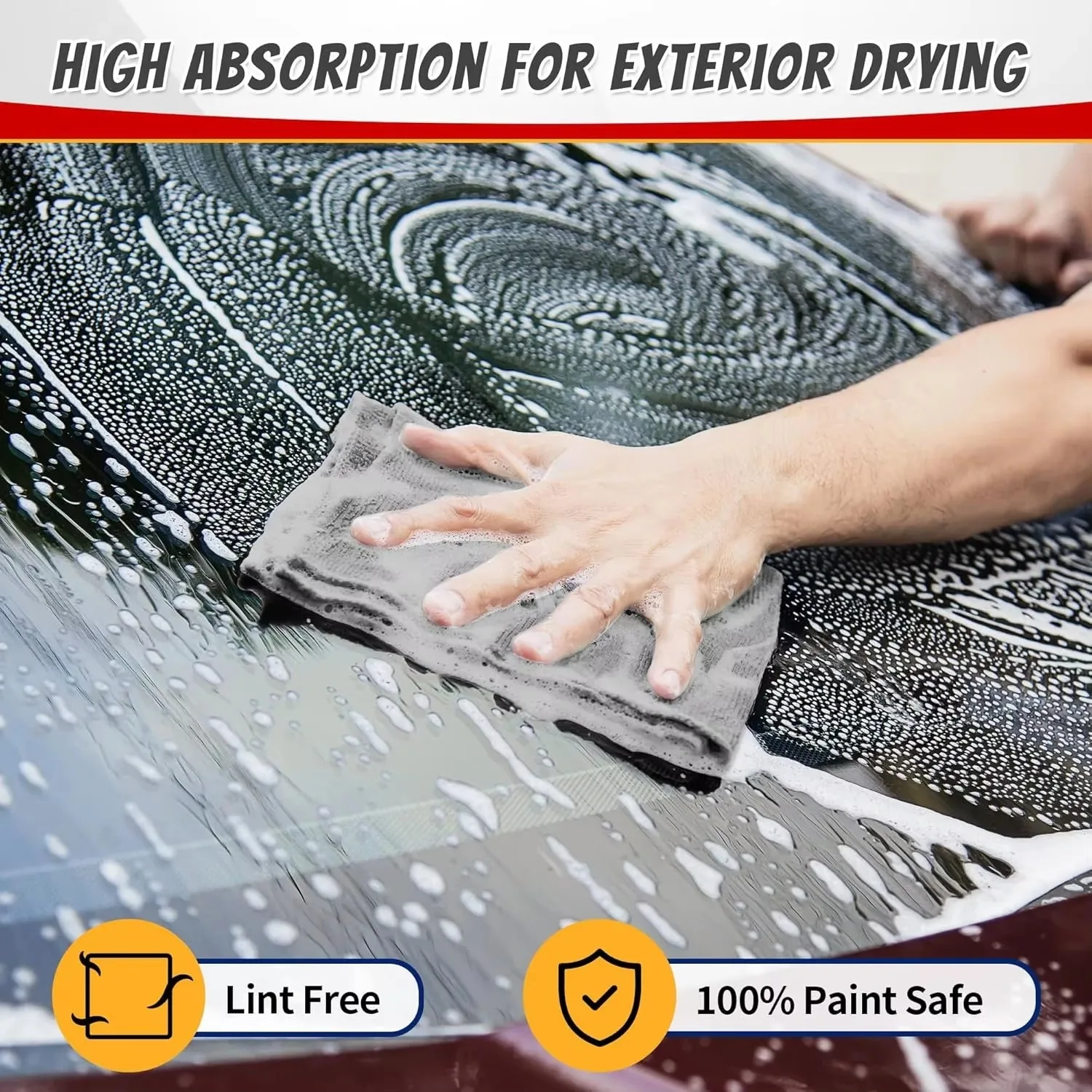 再利用可能な厚みのあるマイクロファイバークリーニングクロス糸 - Microfiber Towel Detailing のレビューと価格