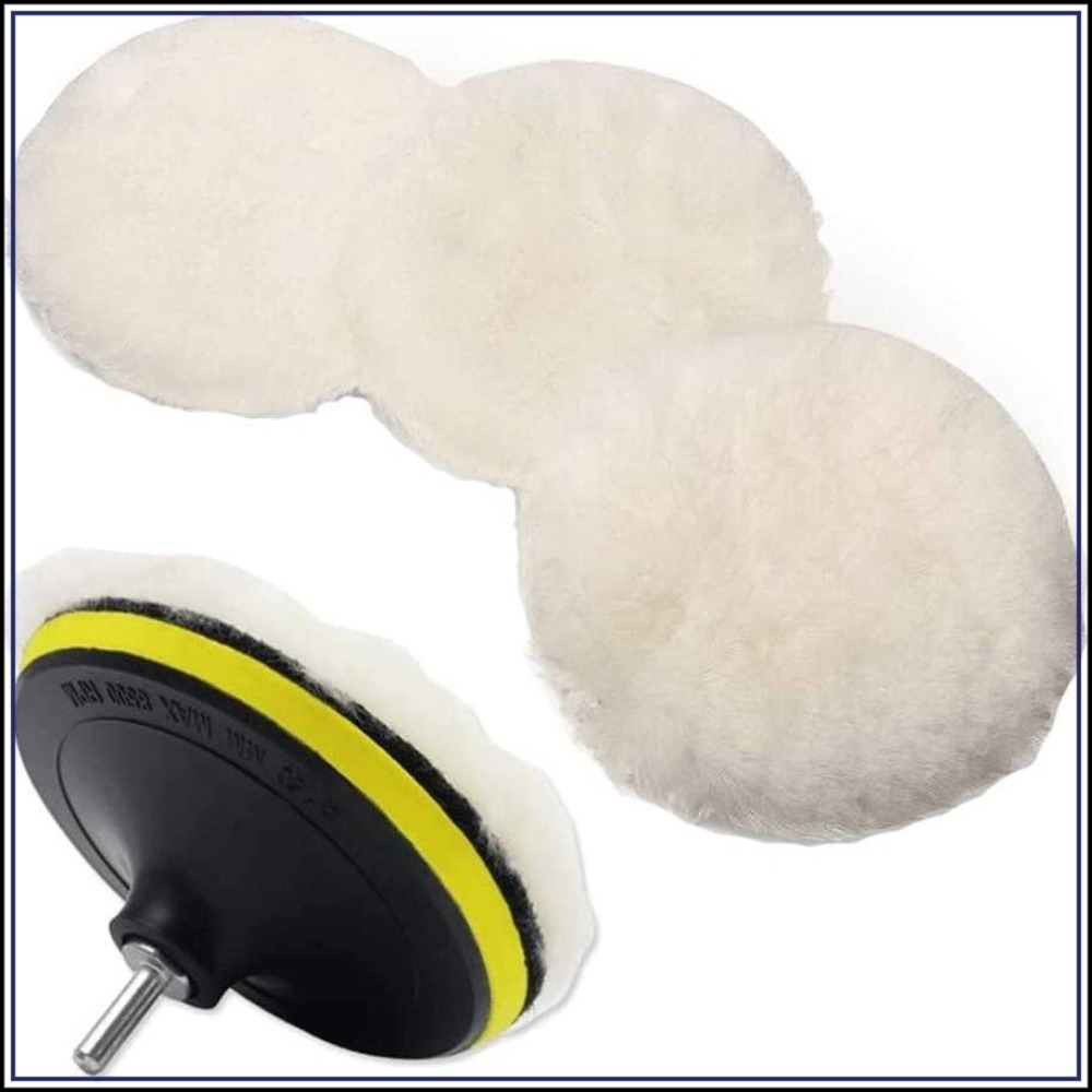 6個入り 5インチウール研磨パッドセット ドリルバッファーア - Polish Pad Set Buffer のレビューと価格