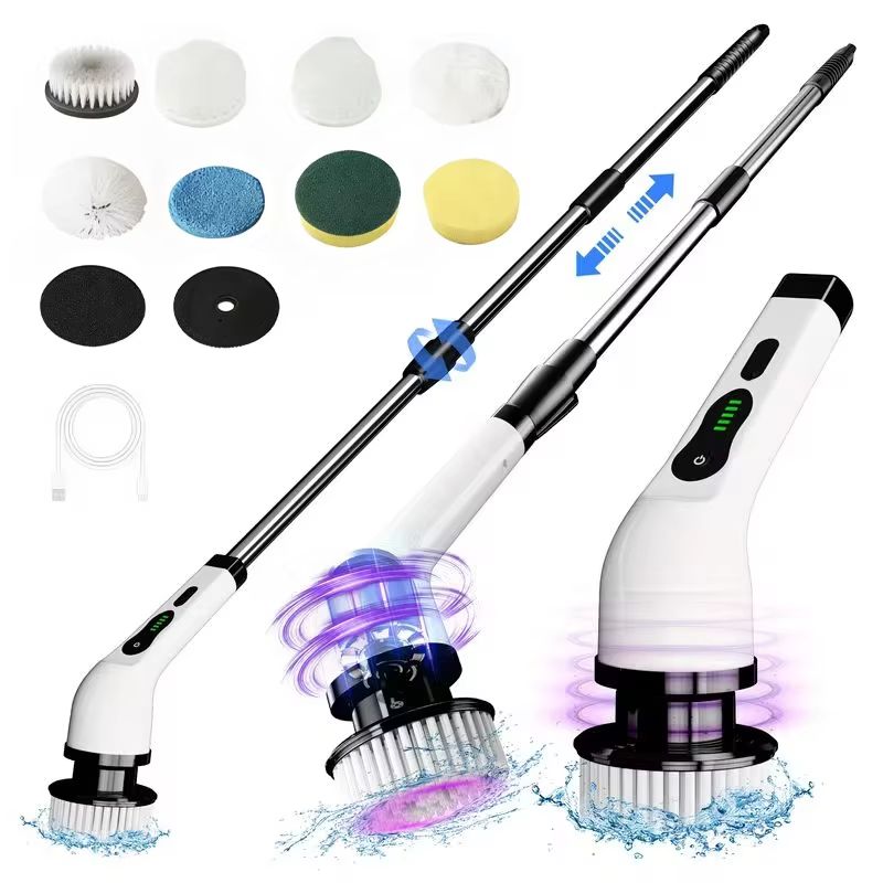 ワイヤレス電動スピンスクラバー、多機能コードレス回転ブラシ、 - Car Cleaning Brush のレビューと価格