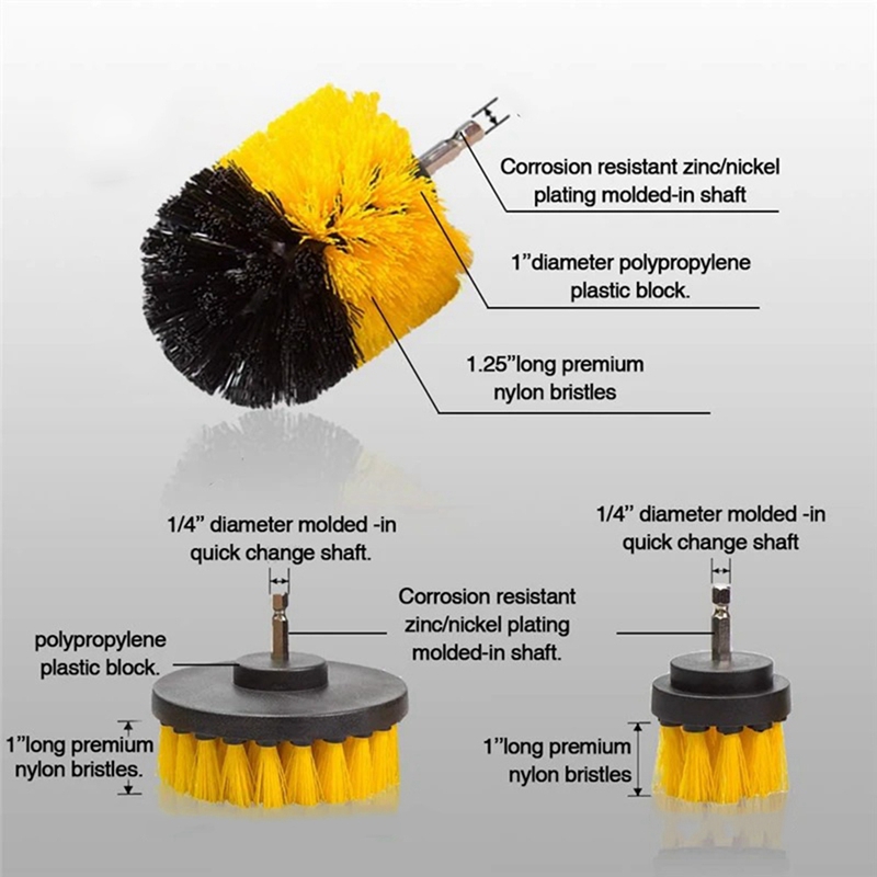 15個入り電動フロアスクラバーセット丸型クリーニングブラシカ - Car Cleaning Brush のレビューと価格