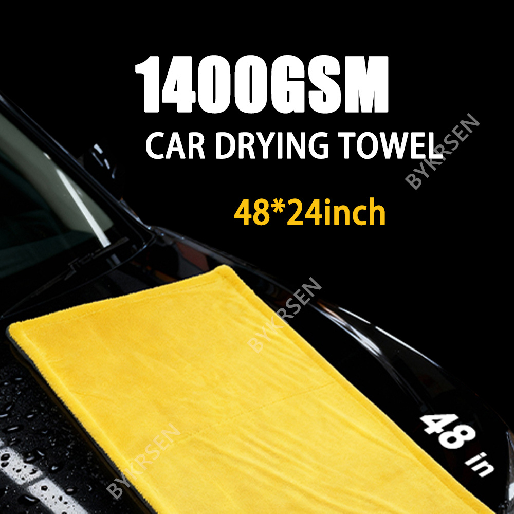 1400GSM特大マイクロファイバー洗車タオル 超吸水速乾デ - Microfiber Towel Detailing のレビューと価格